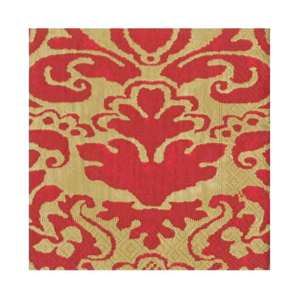 Caspari Lunch Napkin Red Palazzo