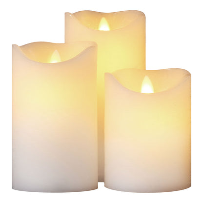 Sirius Sara Pillar Candle Lamps (Set of 3)