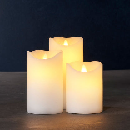 Sirius Sara Pillar Candle Lamps (Set of 3)