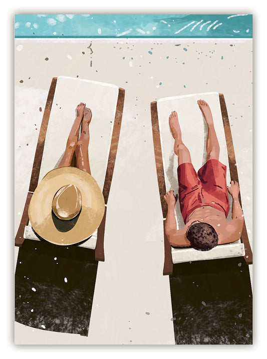 ACTE - Couple On Beach Postcard