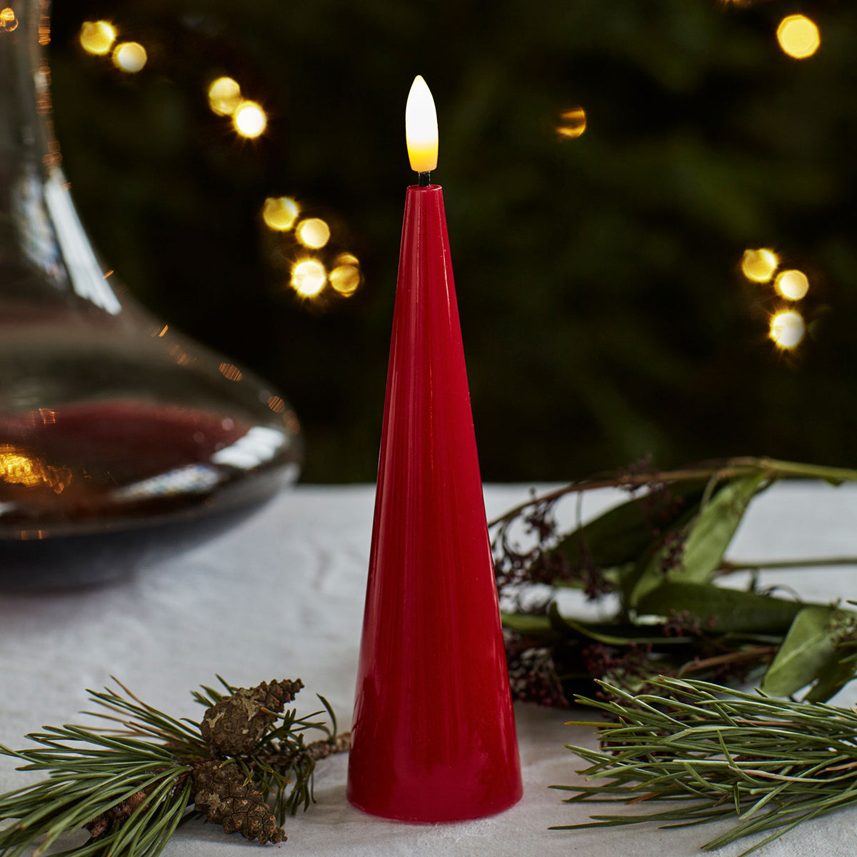 Sirius Sille Lacquer Cone 17cm Candle Lamp