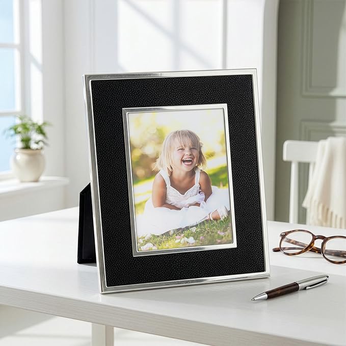 Edzard Alvito Photo Frame, Black (13x18 Cm), Silver-Plated