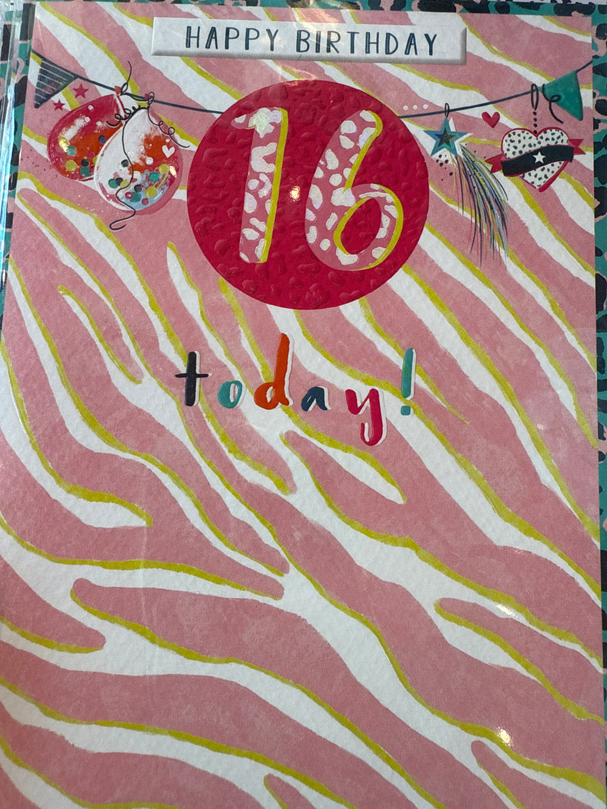 16th Birthday greeting card