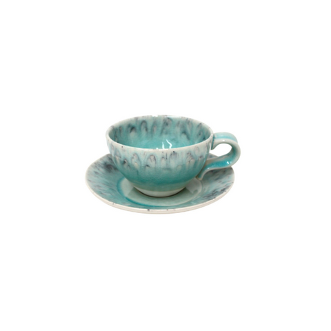 Maderia Tea Cup & Saucer in Blue - 25 cl