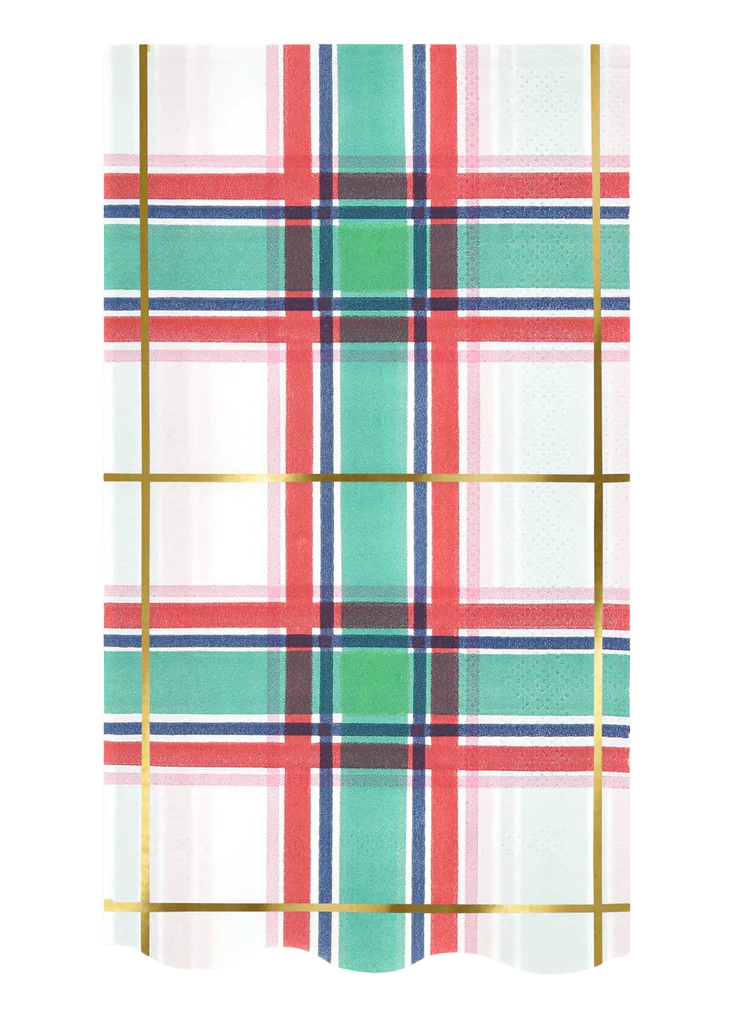 Meri Meri Tartan Guest Towels