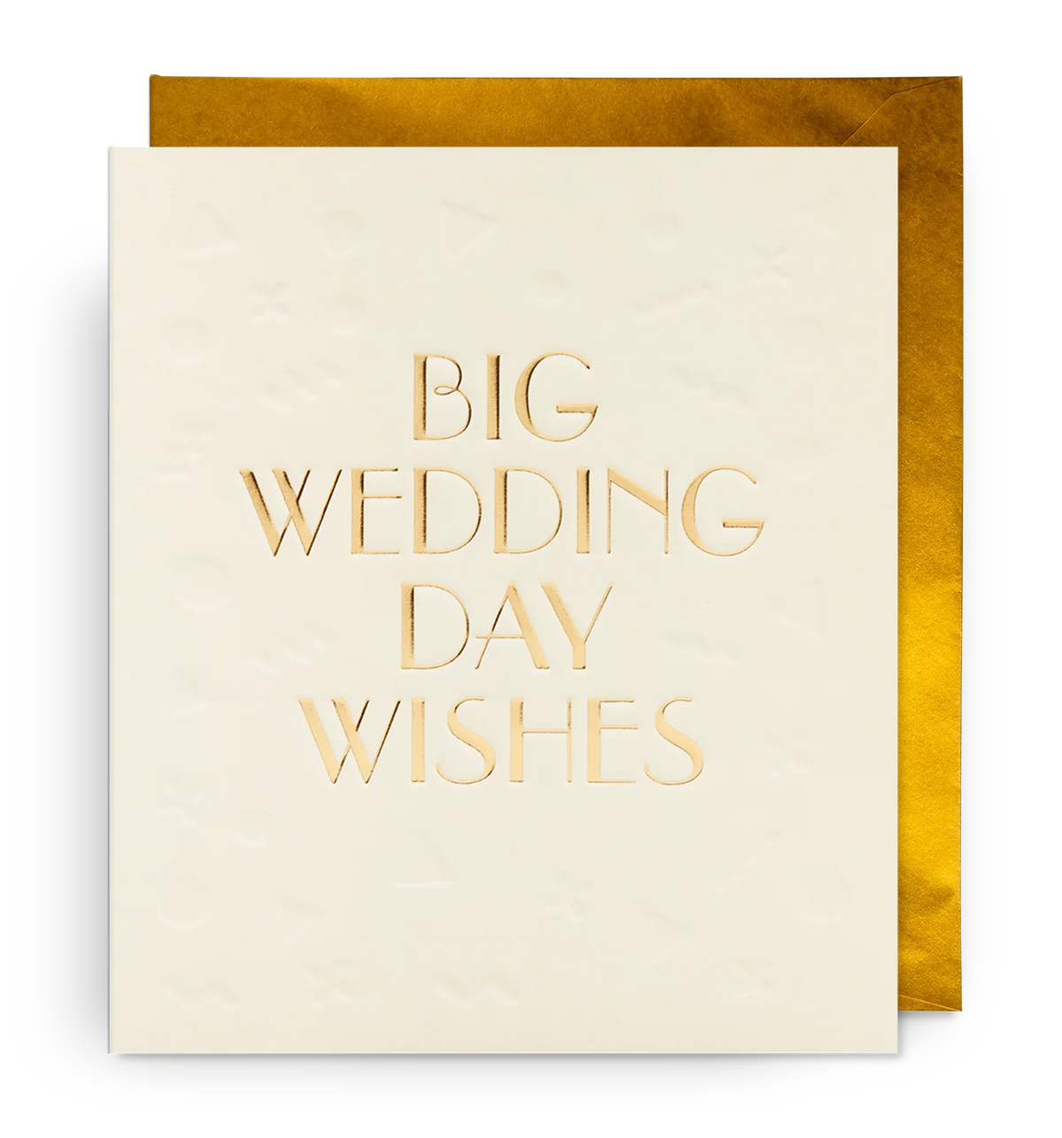 Postco Embossed Confetti large wedding card by Klang Und Kleid