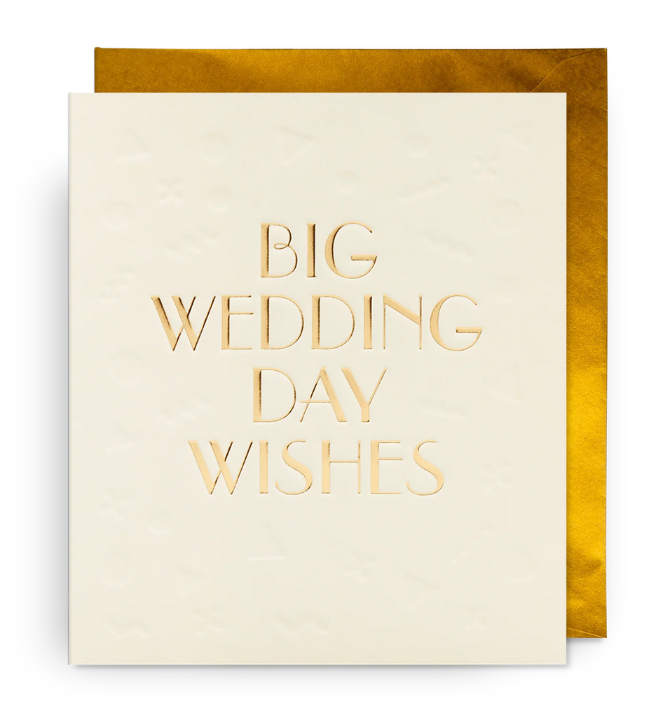 Postco Embossed Confetti Large Wedding Card