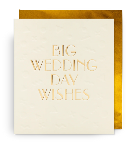 Postco Embossed Confetti Large Wedding Card