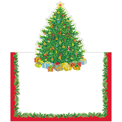 Caspari Christmas Tree Place Card (Set of 8)