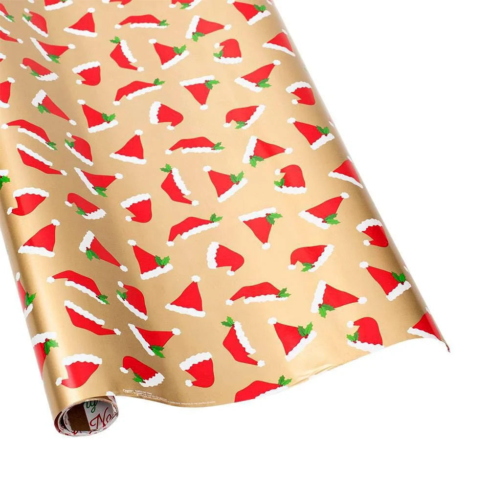 Caspari Santa Hat Toss Roll Wrap