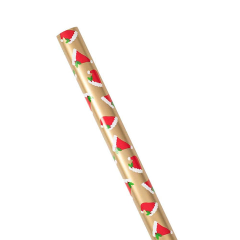 Caspari Santa Hat Toss Roll Wrap