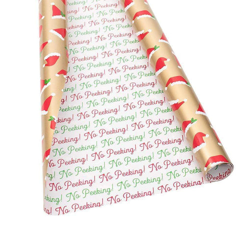 Caspari Santa Hat Toss Roll Wrap