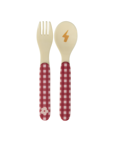 Rice Hero Kids Melamine Spoon and Fork Set