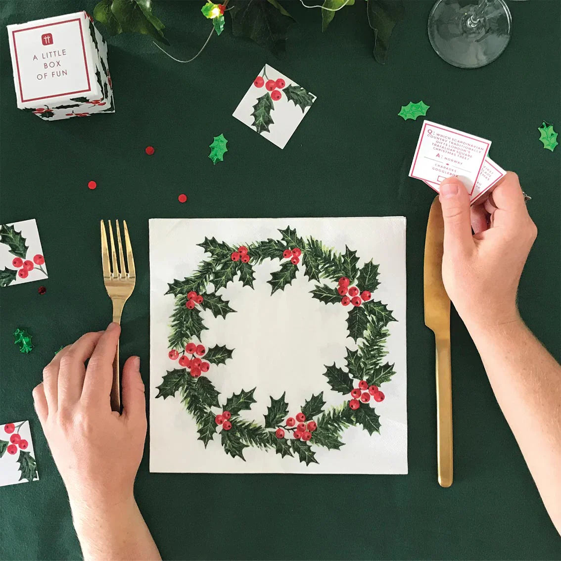 Talking Tables Christmas Trivia & Charades Game, view 4