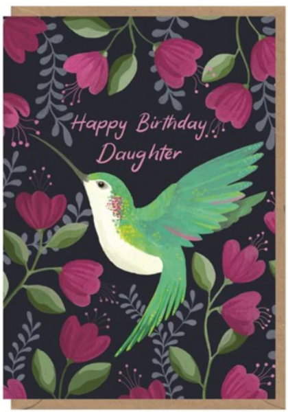 Greeting Card Birthday Bird Daughter
