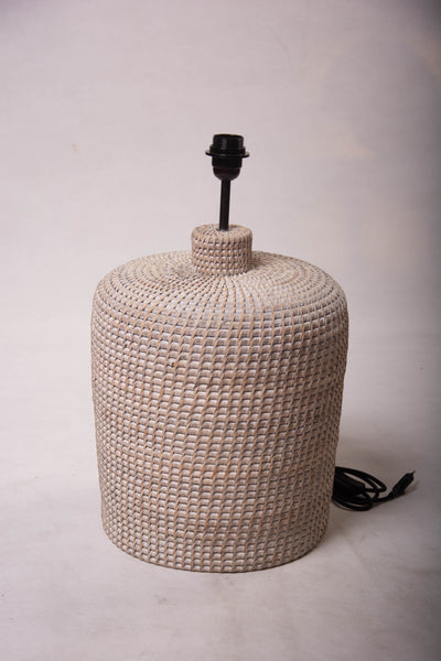 Woven Lampbase in Wash White