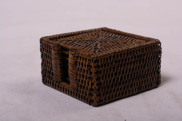 Rattan Coaster set of 6pcs