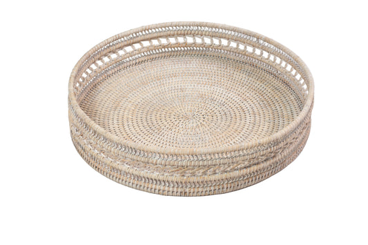 Rattan Round Tray