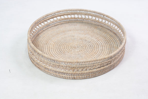 Rattan Round Tray