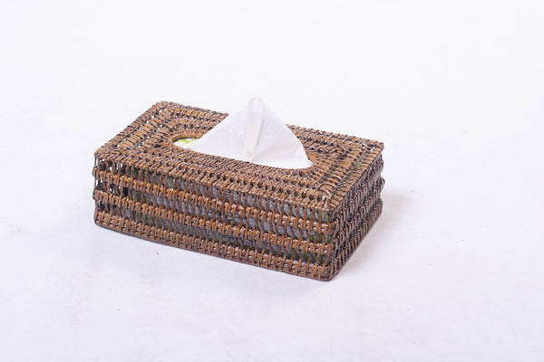 Rattan Lace Rectangular Tissue Box