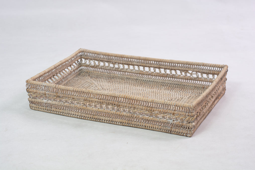 Rattan Rectangular Tray