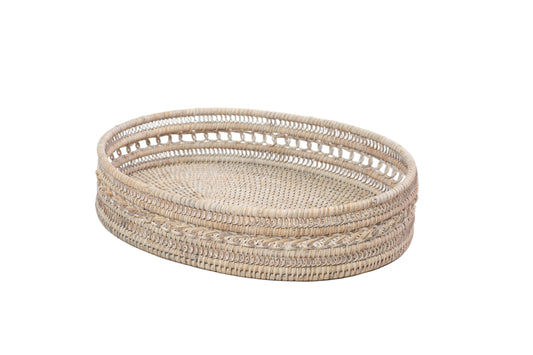 Rattan Oval Tray