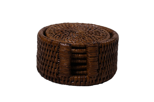 Rattan Coaster set of 6pcs