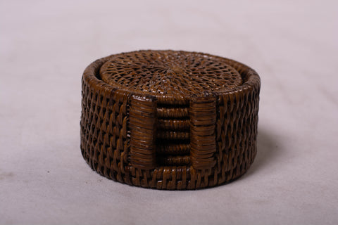 Rattan Coaster set of 6pcs