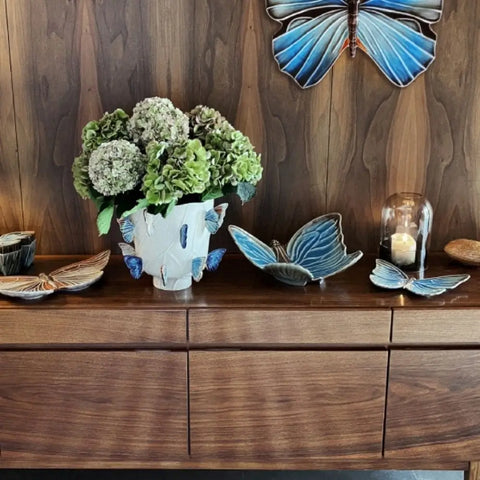Bordallo Pinheiro Cloudy Butterflies Fruit Bowl