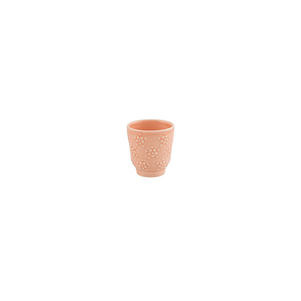 Bordallo Pinheiro Floral Pink Coffee Cup