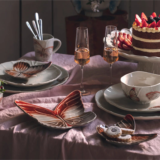 Bordallo Pinheiro Cloudy Butterflies Dessert Plate