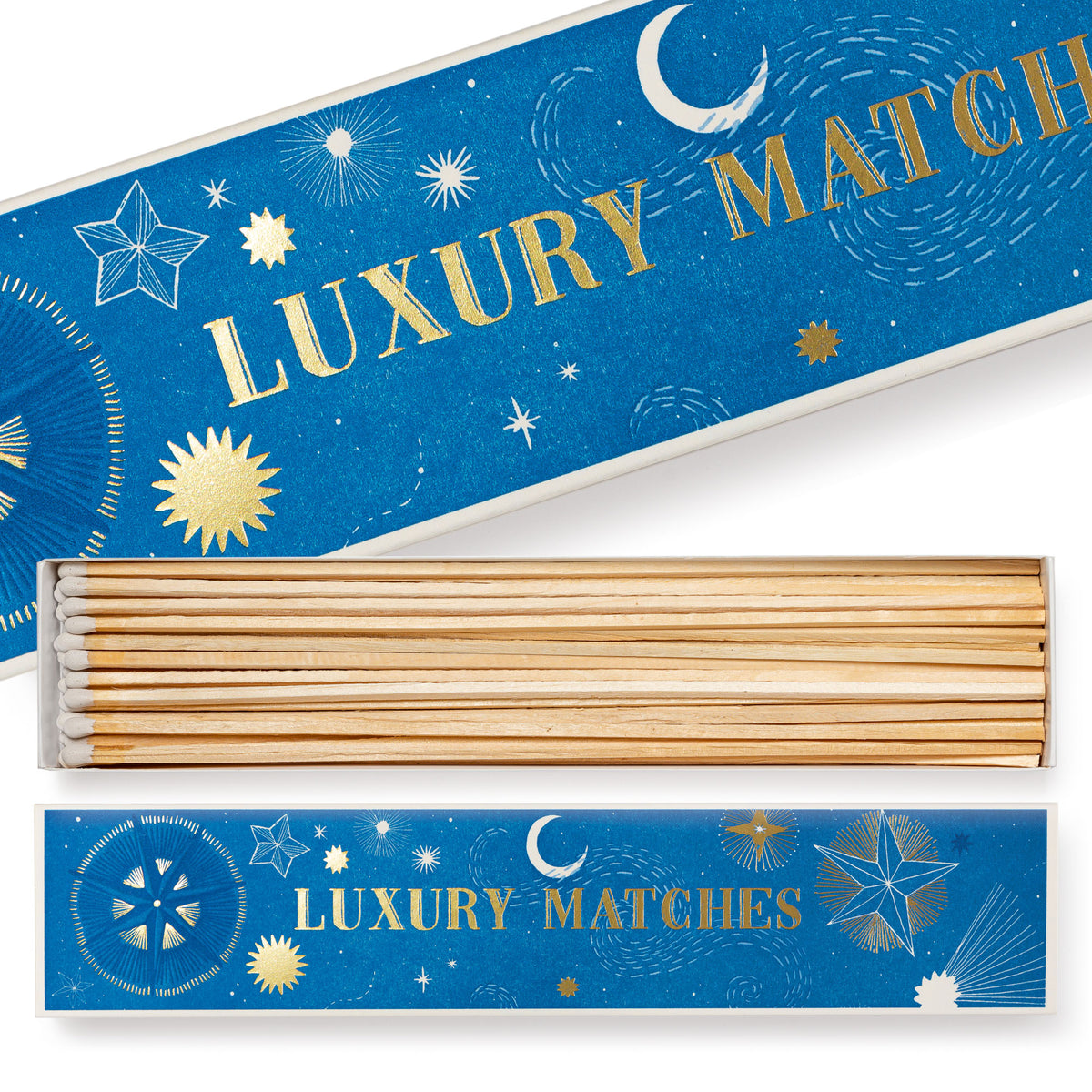 Archivist Long Matchbox in Starry Sky design by Ariane Butto