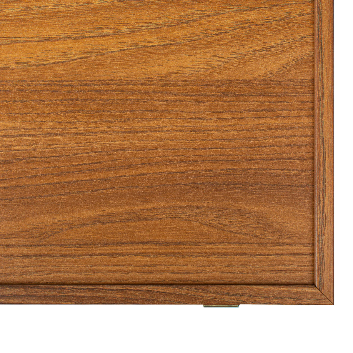 Manopoulos - Handcrafted Walnut Replica Wood Backgammon Set with Black & Oak Points with Side Racks 30x20cm