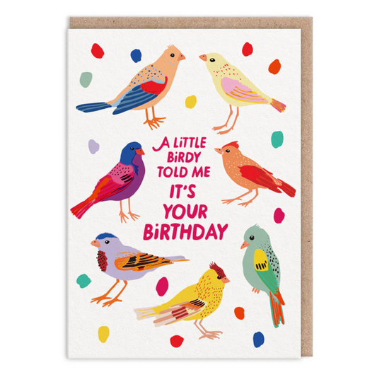 Birdies Happy Birthday Card
