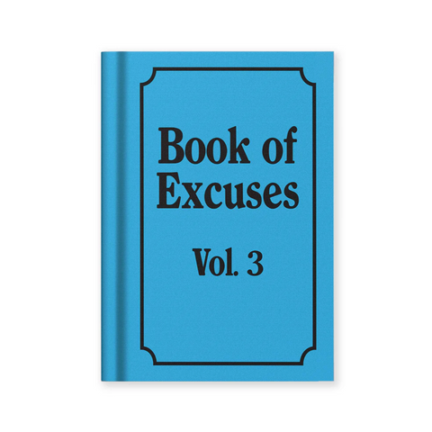 Book Of Excuses Fabric Hardback Notebook (A7)