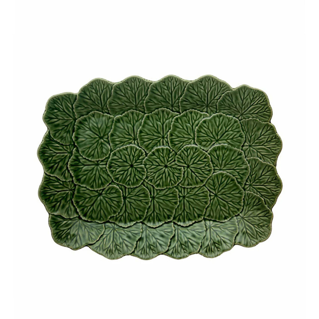 Bordallo Geranium Leaf Relief Serving Platter 39cm