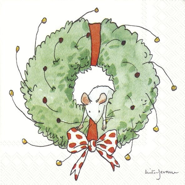 Christmas Cocktail Napkin by Mey Hui, view 6