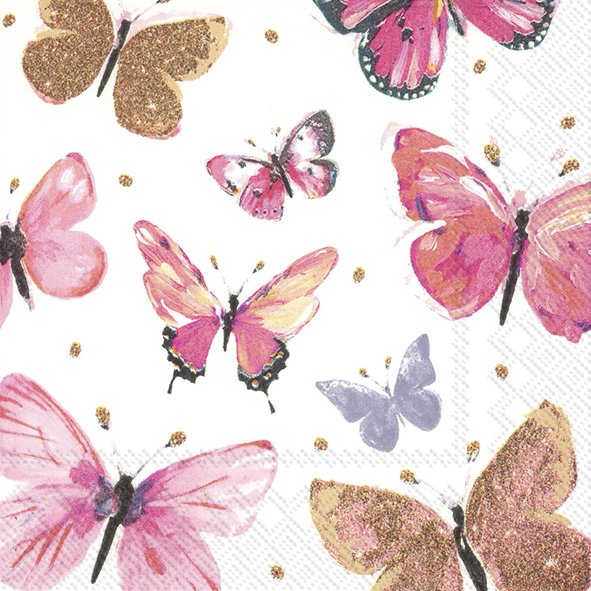 IHR cocktail paper napkins 25 x 25 cm, design 30