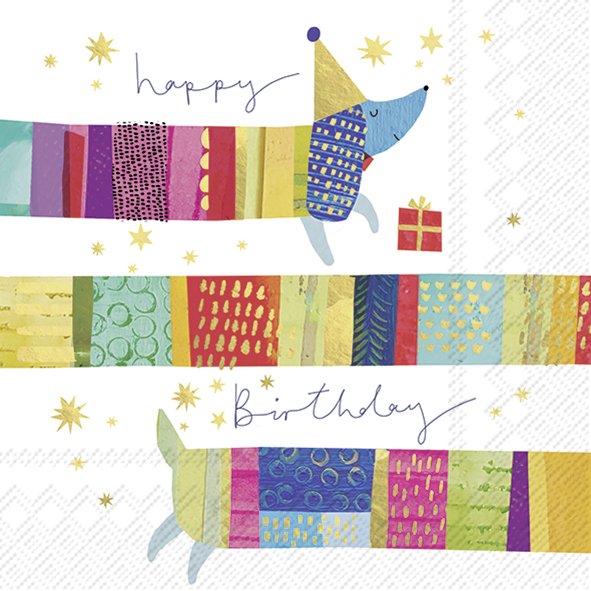IHR cocktail paper napkins 25 x 25 cm, design 51