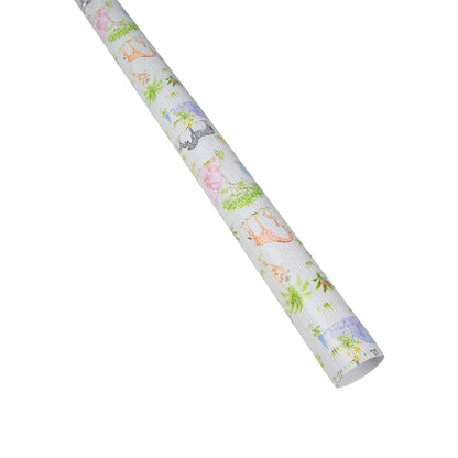Caspari Safari Baby Roll Wrap, view 2
