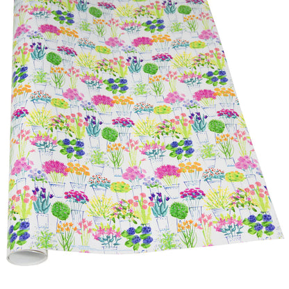 Caspari Flower Market Roll Wrap, view 2