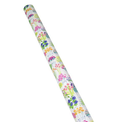 Caspari Flower Market Roll Wrap