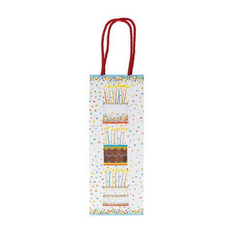 Caspari Birthday Cake Bottle Bag