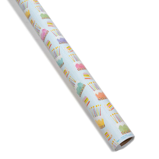 Caspari Birthday Cake Roll Wrap
