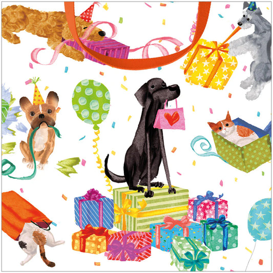 Caspari Birthday Pets Gift Bag