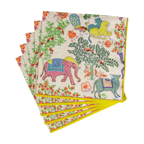 Caspari Le Jardin de Mysore Napkin