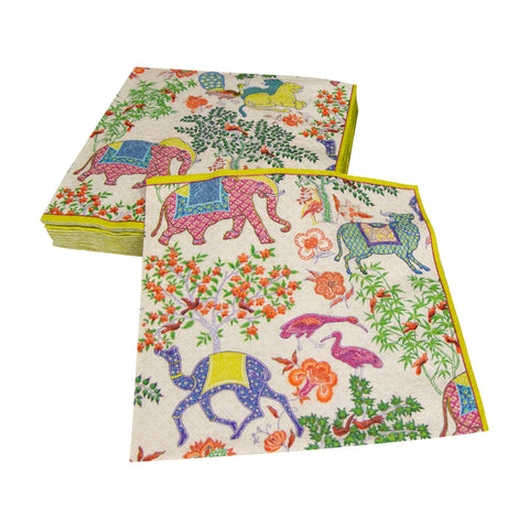 Caspari Le Jardin de Mysore Napkin