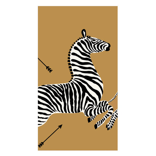 Caspari Zebra Gold Napkin