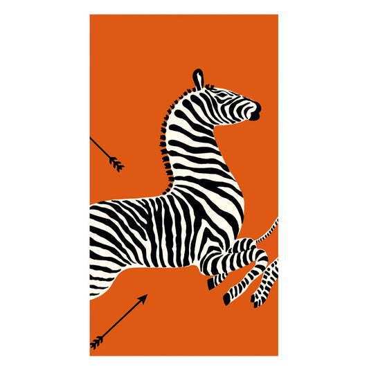 Caspari Zebra Orange Napkin