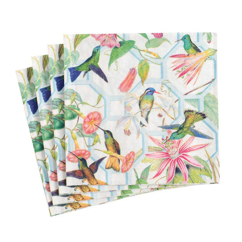 Caspari Hummingbird Trellis Napkin